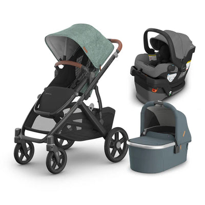 UPPAbaby Vista V3 From Birth Complete Travel System (Stroller + Mesa V3 Infant Car Seat + Bassinet V3)
