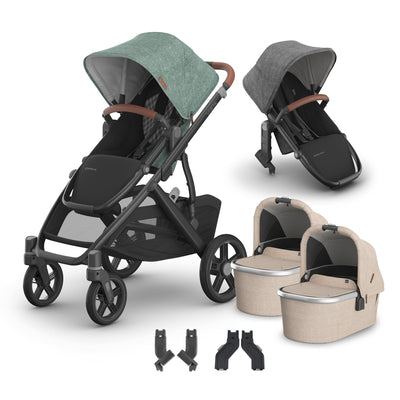 UPPAbaby Vista V3 + Bassinets Twin Bundle