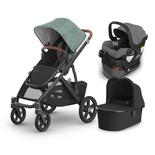 UPPAbaby Vista V3 From Birth Complete Travel System (Stroller + Mesa V3 Infant Car Seat + Bassinet V3)