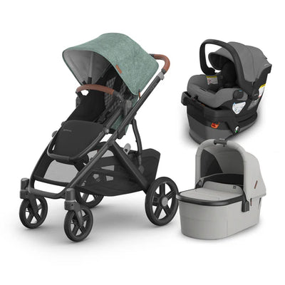 UPPAbaby Vista V3 From Birth Complete Travel System (Stroller + Mesa V3 Infant Car Seat + Bassinet V3)