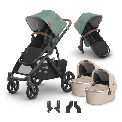 UPPAbaby Vista V3 + Bassinets Twin Bundle