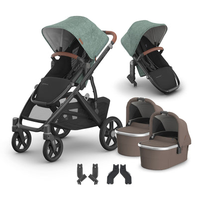 UPPAbaby Vista V3 + Bassinets Twin Bundle