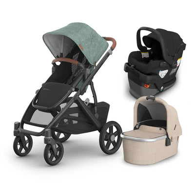 UPPAbaby Vista V3 From Birth Complete Travel System (Stroller + Mesa V3 Infant Car Seat + Bassinet V3)