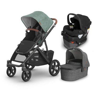 UPPAbaby Vista V3 From Birth Complete Travel System (Stroller + Mesa V3 Infant Car Seat + Bassinet V3)