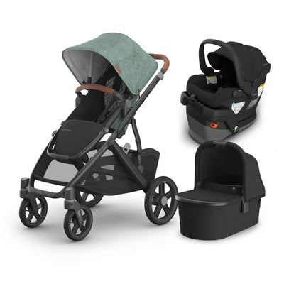 UPPAbaby Vista V3 From Birth Complete Travel System (Stroller + Mesa V3 Infant Car Seat + Bassinet V3)