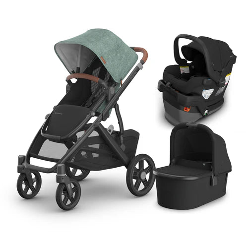 UPPAbaby Vista V3 From Birth Complete Travel System (Stroller + Mesa V3 Infant Car Seat + Bassinet V3)