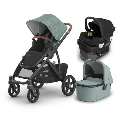 UPPAbaby Vista V3 From Birth Complete Travel System (Stroller + Mesa V3 Infant Car Seat + Bassinet V3)