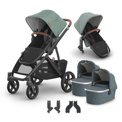 UPPAbaby Vista V3 + Bassinets Twin Bundle
