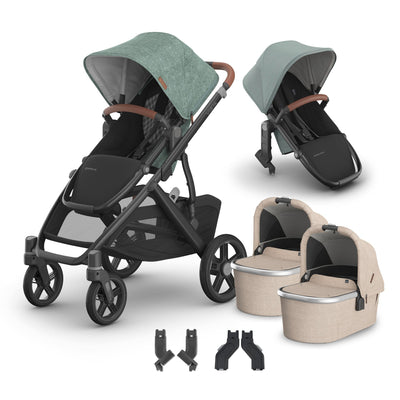 UPPAbaby Vista V3 + Bassinets Twin Bundle