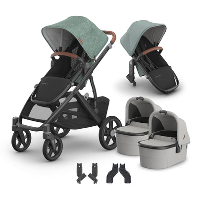 UPPAbaby Vista V3 + Bassinets Twin Bundle