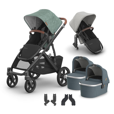 UPPAbaby Vista V3 + Bassinets Twin Bundle