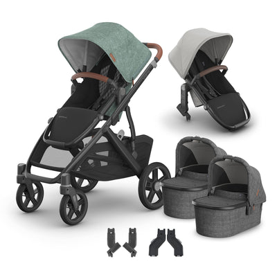 UPPAbaby Vista V3 + Bassinets Twin Bundle