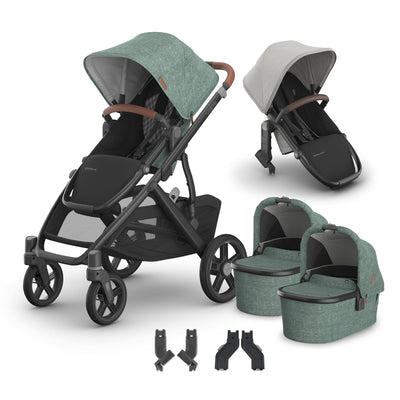 UPPAbaby Vista V3 + Bassinets Twin Bundle