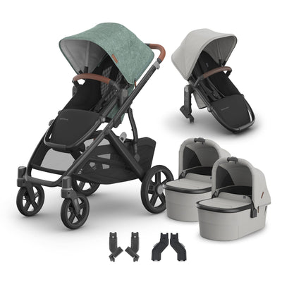 UPPAbaby Vista V3 + Bassinets Twin Bundle