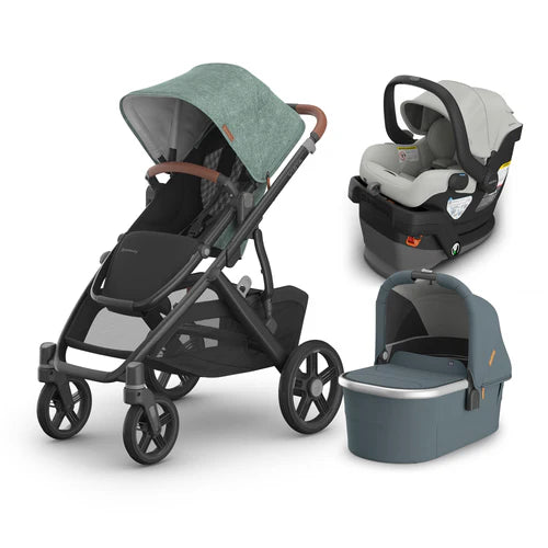 UPPAbaby Vista V3 From Birth Complete Travel System (Stroller + Mesa V3 Infant Car Seat + Bassinet V3)