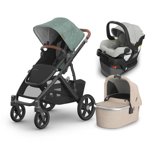 UPPAbaby Vista V3 From Birth Complete Travel System (Stroller + Mesa V3 Infant Car Seat + Bassinet V3)