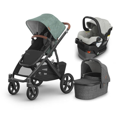 UPPAbaby Vista V3 From Birth Complete Travel System (Stroller + Mesa V3 Infant Car Seat + Bassinet V3)