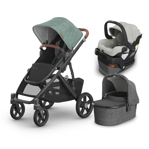 UPPAbaby Vista V3 From Birth Complete Travel System (Stroller + Mesa V3 Infant Car Seat + Bassinet V3)