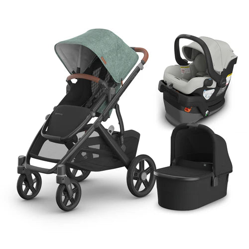 UPPAbaby Vista V3 From Birth Complete Travel System (Stroller + Mesa V3 Infant Car Seat + Bassinet V3)