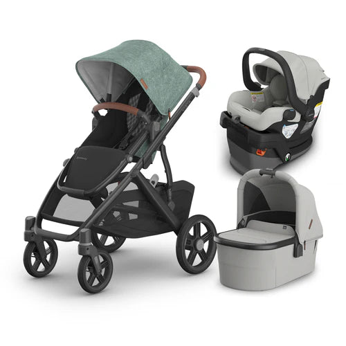 UPPAbaby Vista V3 From Birth Complete Travel System (Stroller + Mesa V3 Infant Car Seat + Bassinet V3)