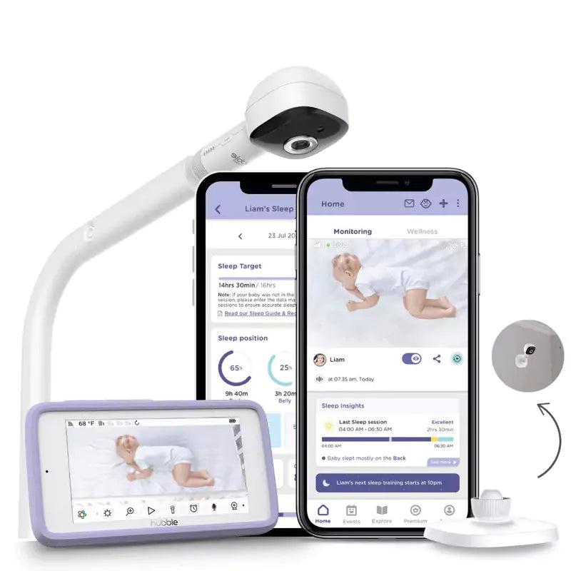 Hubble Connected SkyVision AI Pro with Adjustable Crib Mount- Strolleria