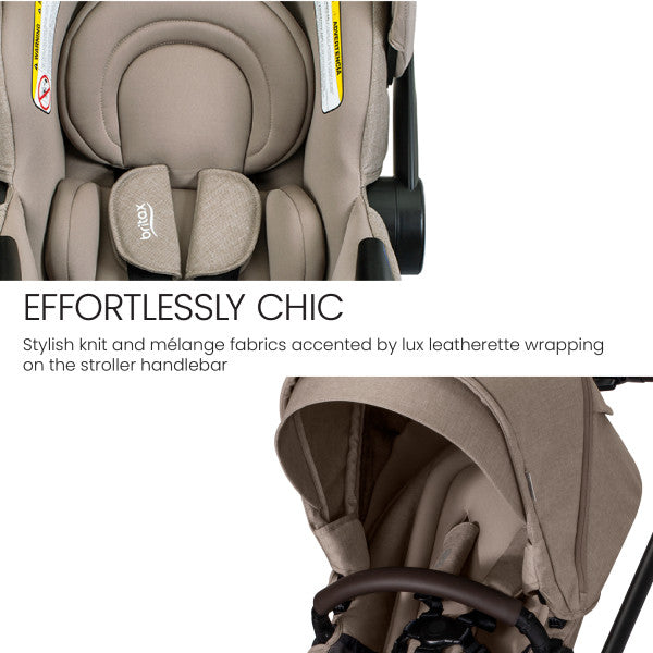 Britax Prism Full-Size Travel System With Willow S Infant Car Seat and Alpine Base- Strolleria