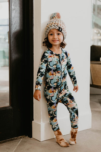 Forever French Baby - Bamboo Zip Pajamas | Charli Print