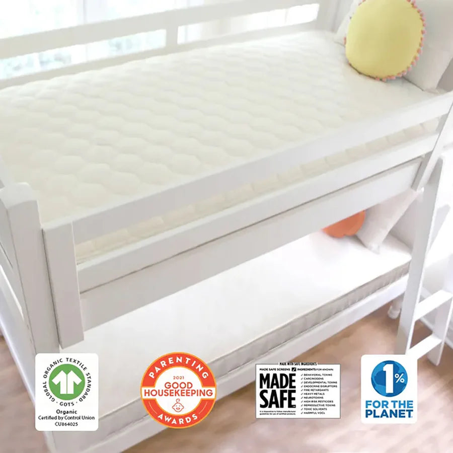 Naturepedic Twin 2 in 1 ULTRA/QUILTED - Quilt/Nat- Strolleria