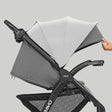 Chicco Bravo LE ClearTex Quick-Fold Stroller - Pewter - Bambi Baby
