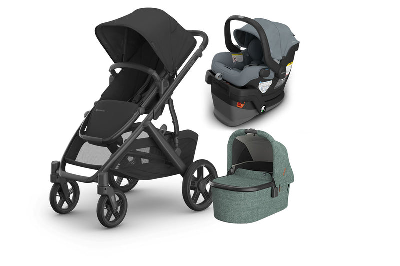 UPPAbaby Vista V3 From Birth Complete Travel System (Stroller + Mesa V3 Infant Car Seat + Bassinet V3)