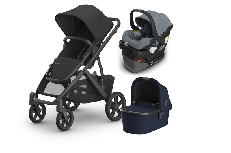 UPPAbaby Vista V3 From Birth Complete Travel System (Stroller + Mesa V3 Infant Car Seat + Bassinet V3)