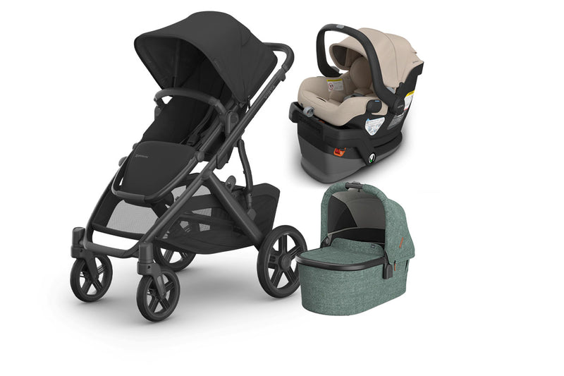 UPPAbaby Vista V3 From Birth Complete Travel System (Stroller + Mesa V3 Infant Car Seat + Bassinet V3)