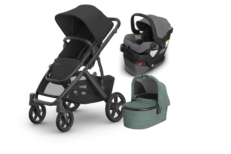 UPPAbaby Vista V3 From Birth Complete Travel System (Stroller + Mesa V3 Infant Car Seat + Bassinet V3)