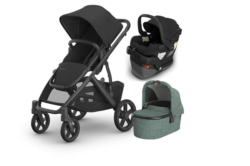 UPPAbaby Vista V3 From Birth Complete Travel System (Stroller + Mesa V3 Infant Car Seat + Bassinet V3)
