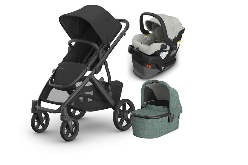 UPPAbaby Vista V3 From Birth Complete Travel System (Stroller + Mesa V3 Infant Car Seat + Bassinet V3)