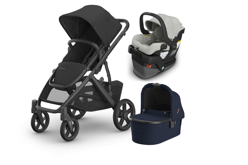 UPPAbaby Vista V3 From Birth Complete Travel System (Stroller + Mesa V3 Infant Car Seat + Bassinet V3)