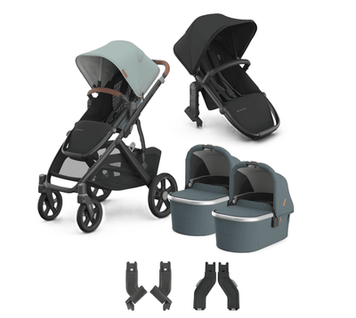 UPPAbaby Vista V3 + Bassinets Twin Bundle