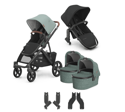 UPPAbaby Vista V3 + Bassinets Twin Bundle