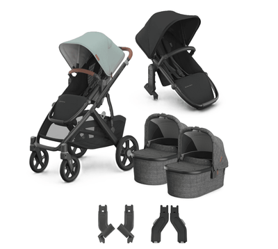 UPPAbaby Vista V3 + Bassinets Twin Bundle