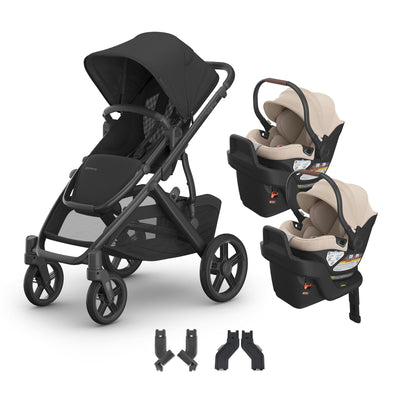 UPPAbaby Vista V3 + Aria Twin Travel System