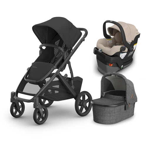 UPPAbaby Vista V3 From Birth Complete Travel System (Stroller + Mesa V3 Infant Car Seat + Bassinet V3)