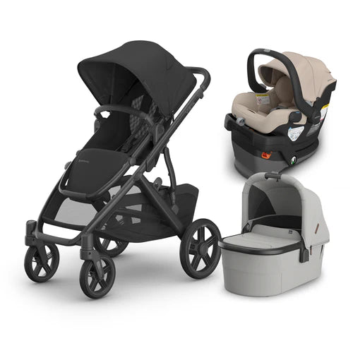 UPPAbaby Vista V3 From Birth Complete Travel System (Stroller + Mesa V3 Infant Car Seat + Bassinet V3)