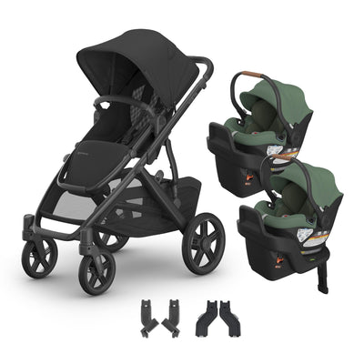 UPPAbaby Vista V3 + Aria Twin Travel System