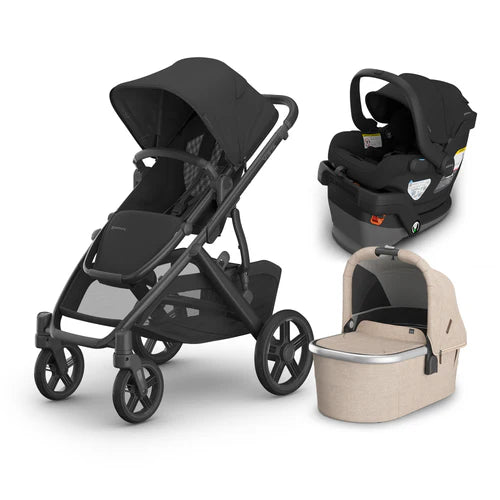 UPPAbaby Vista V3 From Birth Complete Travel System (Stroller + Mesa V3 Infant Car Seat + Bassinet V3)