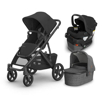 UPPAbaby Vista V3 From Birth Complete Travel System (Stroller + Mesa V3 Infant Car Seat + Bassinet V3)