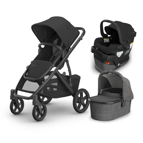UPPAbaby Vista V3 From Birth Complete Travel System (Stroller + Mesa V3 Infant Car Seat + Bassinet V3)