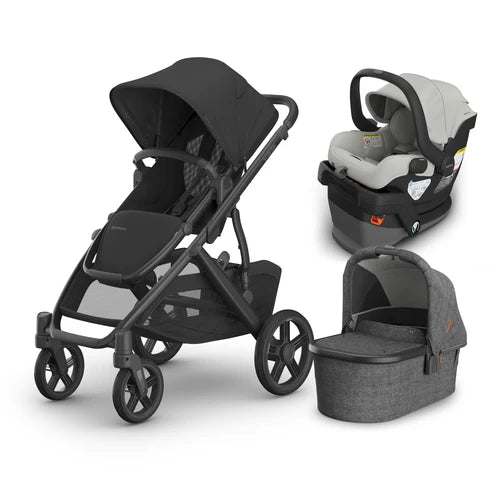 UPPAbaby Vista V3 From Birth Complete Travel System (Stroller + Mesa V3 Infant Car Seat + Bassinet V3)