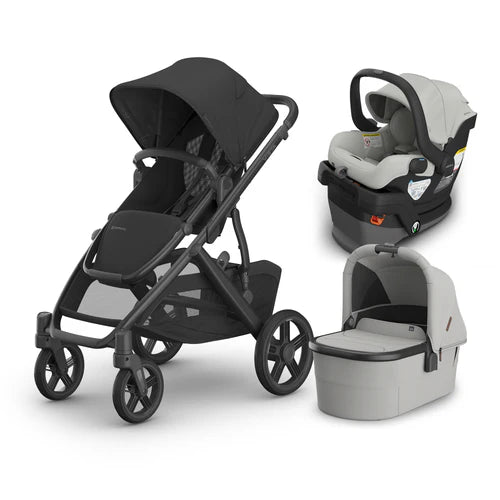 UPPAbaby Vista V3 From Birth Complete Travel System (Stroller + Mesa V3 Infant Car Seat + Bassinet V3)