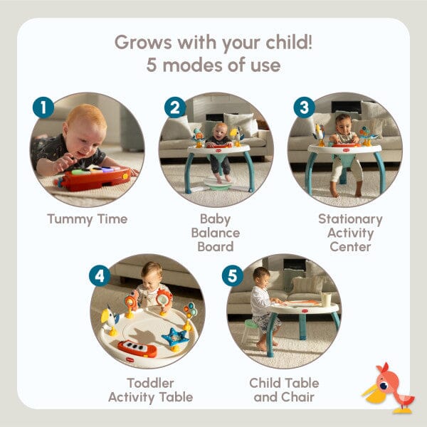 Tiny Love Tiny Mariners 5-in-1 Here I Grow Stationary Activity Center- Strolleria