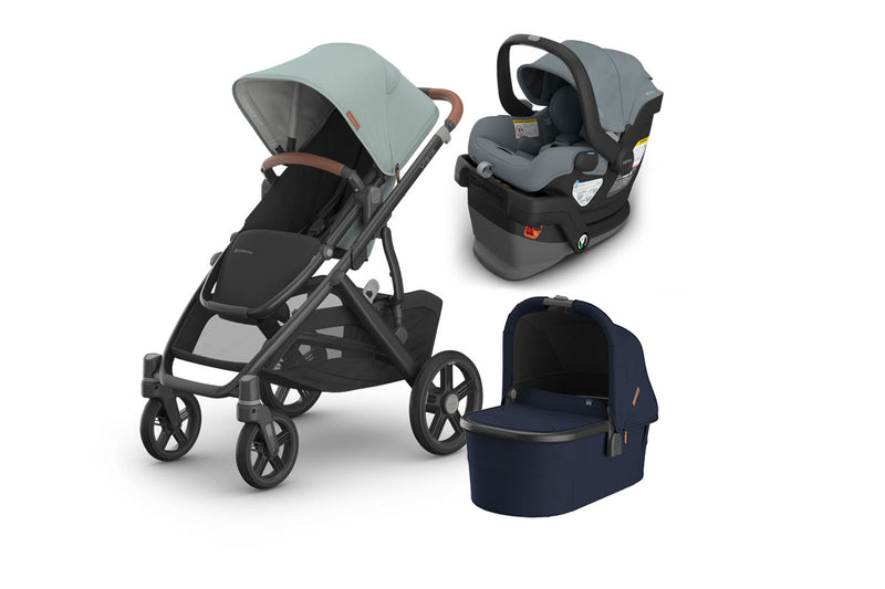 UPPAbaby Vista V3 From Birth Complete Travel System (Stroller + Mesa V3 Infant Car Seat + Bassinet V3)